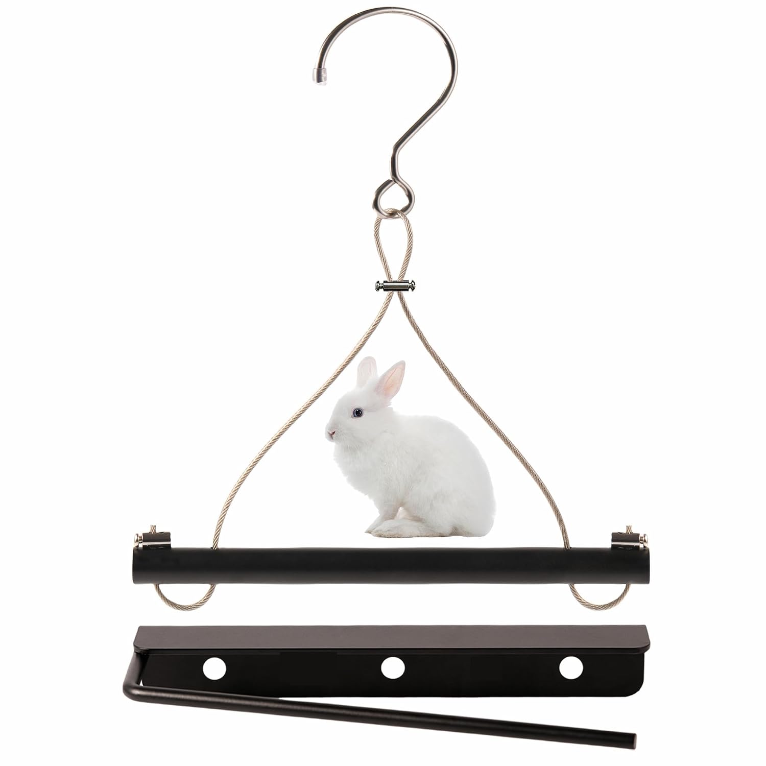 Rabbit Processing Kit \u2013 Heavy-Duty Iron Dispatch Tool & Iron Hanger with Integrated Steel-Wire Cable-Hook Assembly